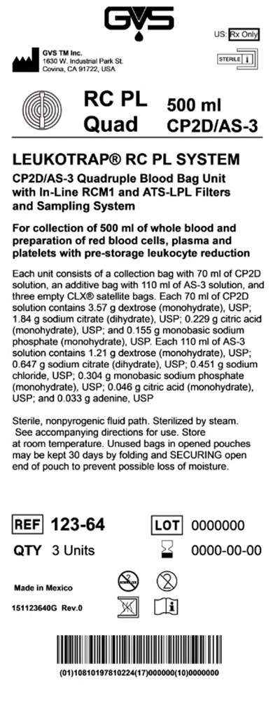 Case Label (Leukotrap Rc Pl System 4)